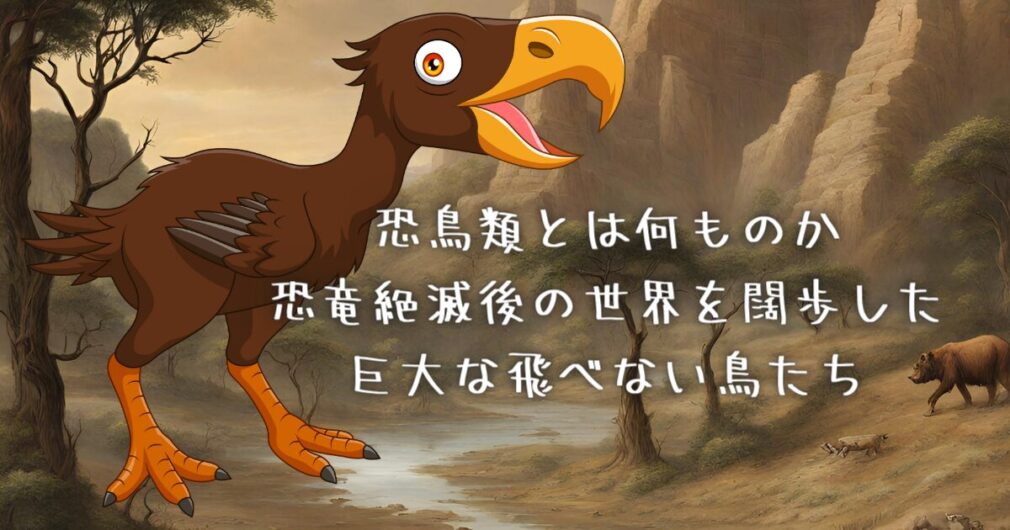 恐鳥類とは何ものか 恐竜絶滅後の世界を闊歩した 巨大な飛べない鳥たち